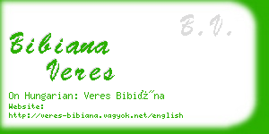 bibiana veres business card